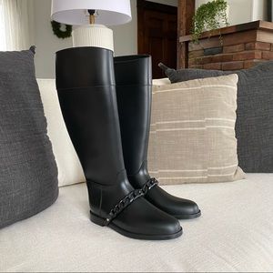 ✨SOLD✨ GIVENCHY Eva Chain Tall Rain Boot AUTHENTIC